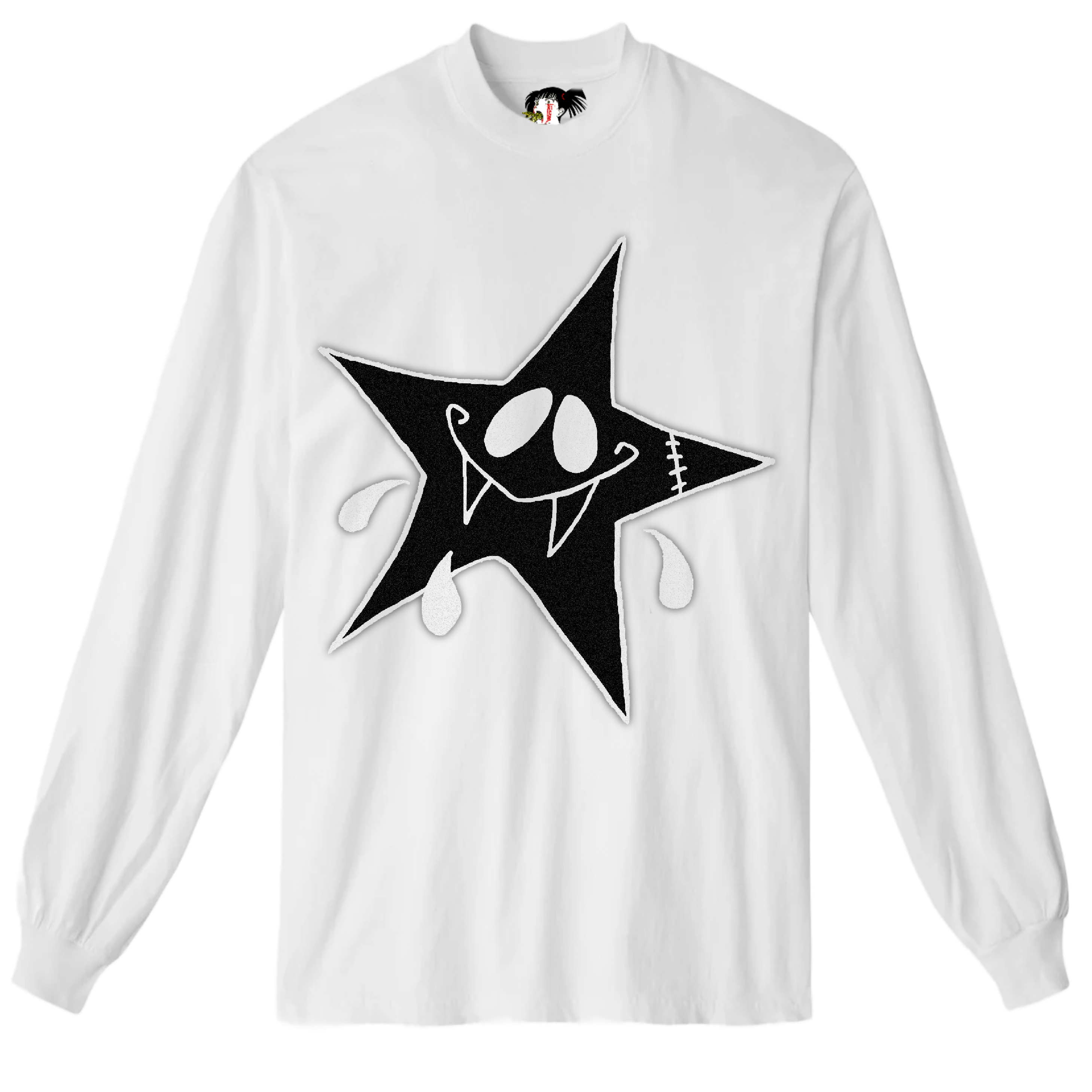 Black vampstar Longsleeve T shirt